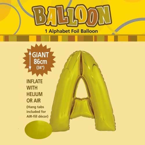 Giant Alphabets Foil Balloons