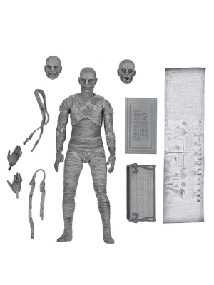 Mummy Ultimate Universal Monsters 7" Figure (Black & White)