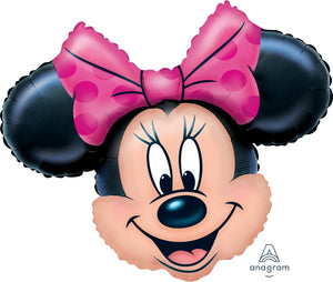 Minnie Mouse Head Supershape Foil Balloon