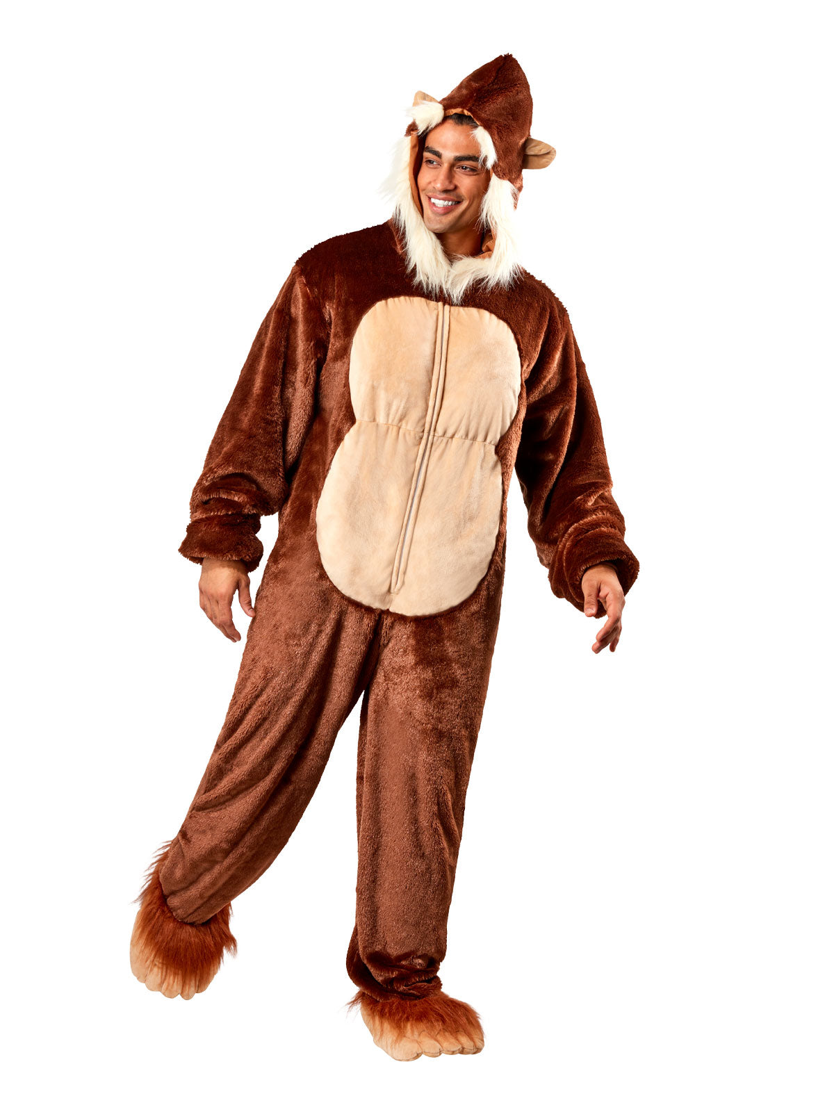 Big Foot Furry Onesie Costume, Adult