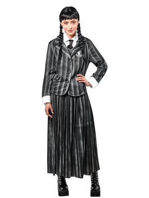 Wednesday Nevermore Deluxe Black Costume Netflix Adult 1000159