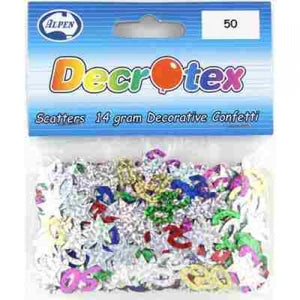 50 Multicoloured & Stars Table Confetti/Scatters