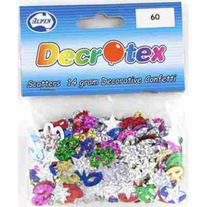 60 Multicoloured & Stars Table Confetti/Scatters