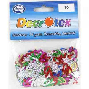 70 Multicoloured & Stars Table Confetti/Scatters