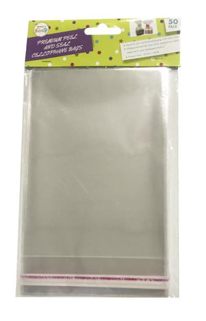 Peel And Seal Cellophane Bags 12cmx19cm