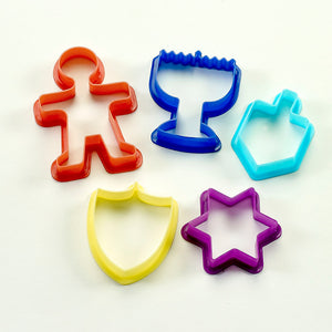 Chanukah Plastic Cookie Cutters-set of 5