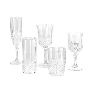 Faux Crystal Look Wine Glass 210ML