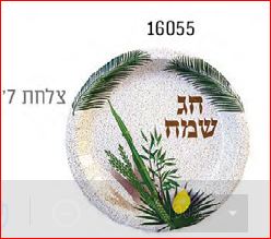 Sukkot Chag sameach 7" plates