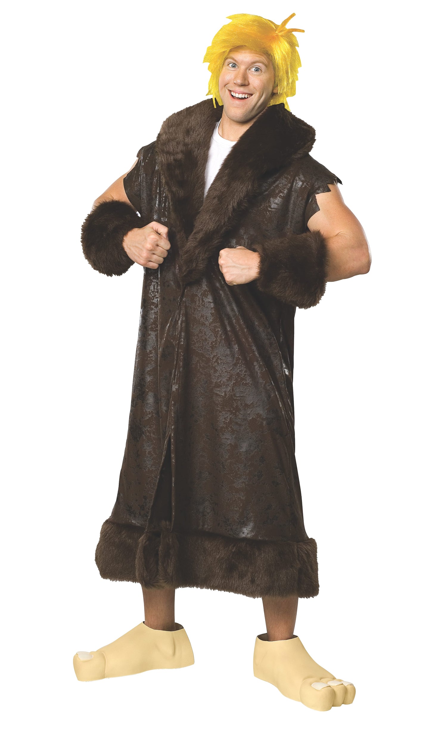 Barney Rubble Deluxe Costume, Adult