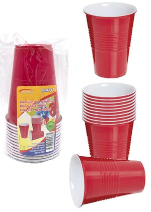 American Style Red Plastic Cups 500ML