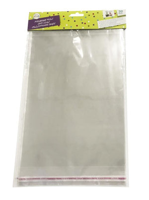 Peel And Seal Cellophane Bags 21.5cmx33.8cm