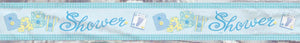 Banner Baby Blue Stiching Foil