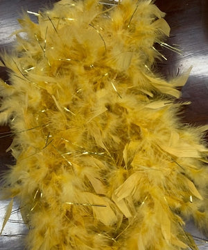 Feather Boa Gold