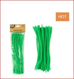 Green Chenille Stems