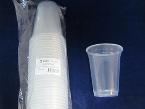 285ml Poly Cold Clear Plastic Cups 50PK