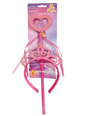 Sleeping Beauty Accessory Bundle- Wand & Tiara Set