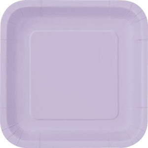 Lavender Square  Paper  Plates 17.8cm