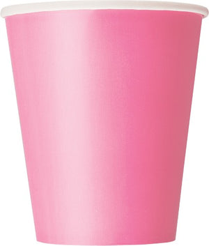 Hot Pink Paper Cups 270ml