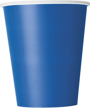 Royal Blue Paper Cups 270ml