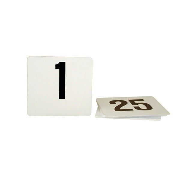 Plastic Table Numbers Cards 1-25