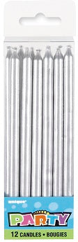 Silver Candles 12PK