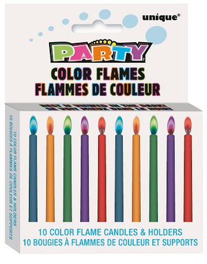 Color Flames Candles