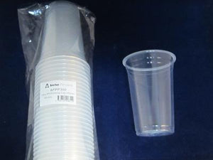 350ml Poly Cold Clear Plastic Cups 50PK