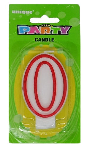 #0 Numeral Birthday Candle