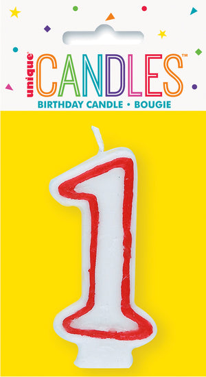 #1 Numeral Birthday Candle