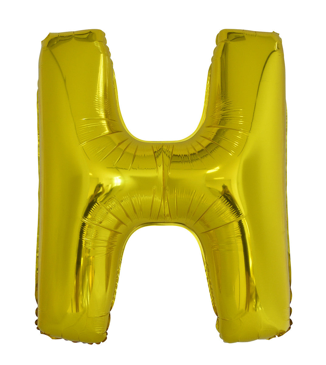 Giant Foil Gold/Silver Alphabet H Balloon