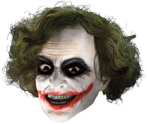 The Joker 3/4 Mask With Hair - Adult