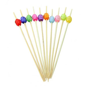 Wooden Picks With Crystal Ball 12CM 100PK