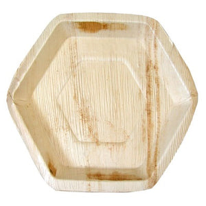 Palm Leaf Hexagon Plate