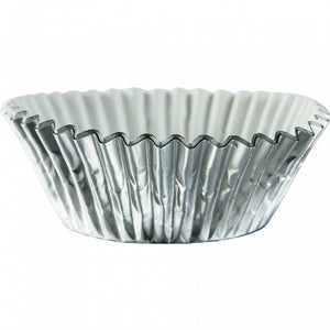 Baking Cups Metallic Silver 5cm