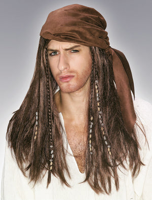 Caribbean Pirate Wig - Adult