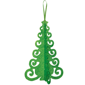 Glitter Green Christmas Tree