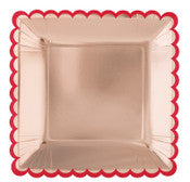 Galentine Square Paper Plates 8PK