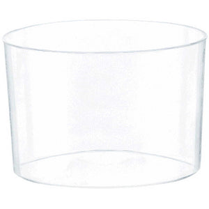 Mini Catering Round Bowls Clear Plastic 2.5oz/ 74ml