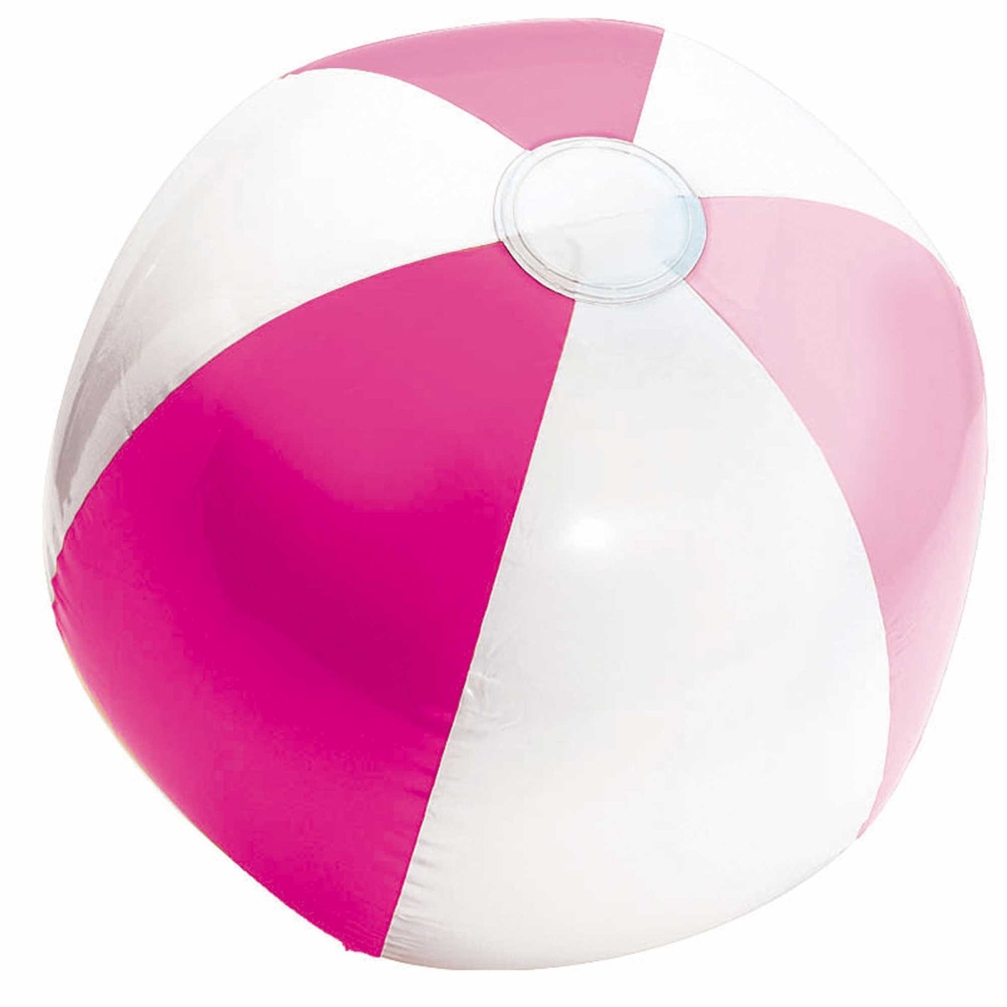 Inflatable Beach Ball Pink White  33cm