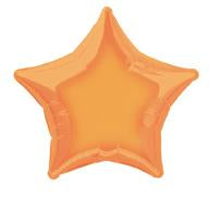 Orange Star Foil Balloon