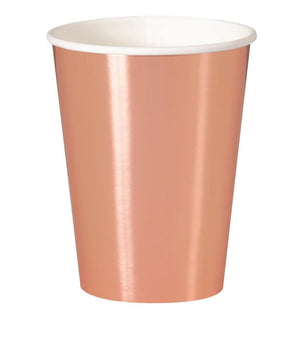 Rosegold Foil Paper Cups 270ML