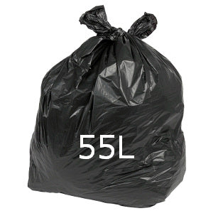 Super Black Garbage Bags 55 Litre