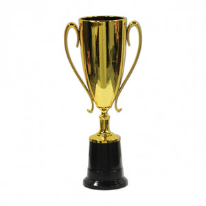 Trophy Cup award Gold Plastic