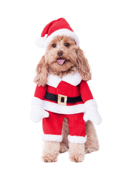 Walking Santa Deluxe Pet Costume