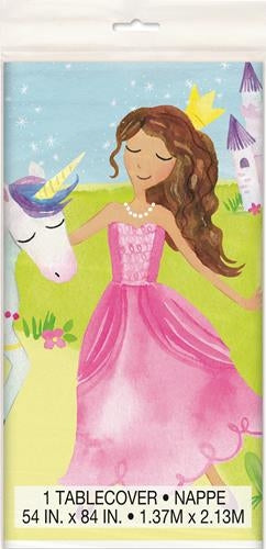 Magical Princes & Unicorn Plastic Table Cover