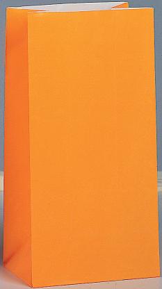 Orange Paper Party Bags