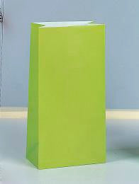 Lime Green Paper Party Bags