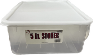 5 Litre Plastic Storer With Lid