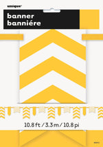 Paper Pennant Banner Lime Yellow