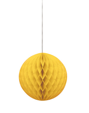 Honeycomb Ball Yellow 20 cm